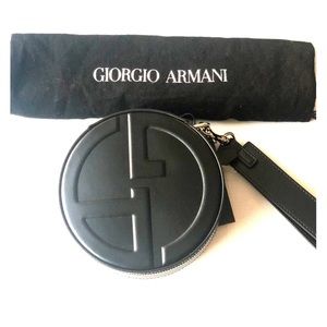 Armani Round leather Clutch
